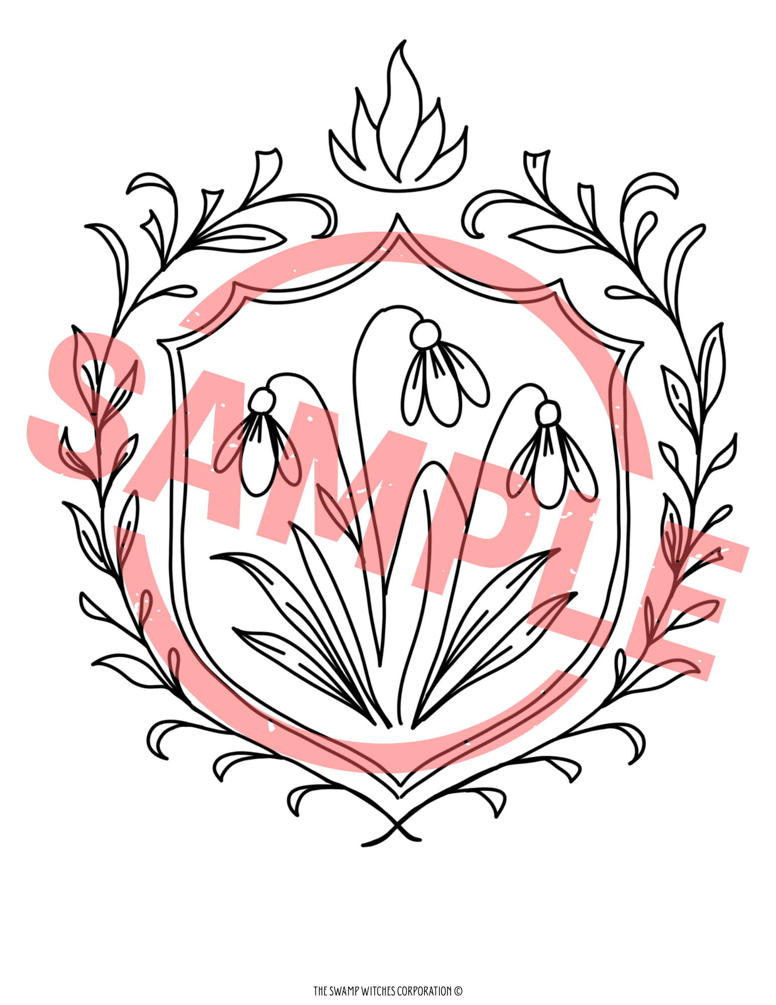 TSW Imbolc Market Coloring Pages Bundle